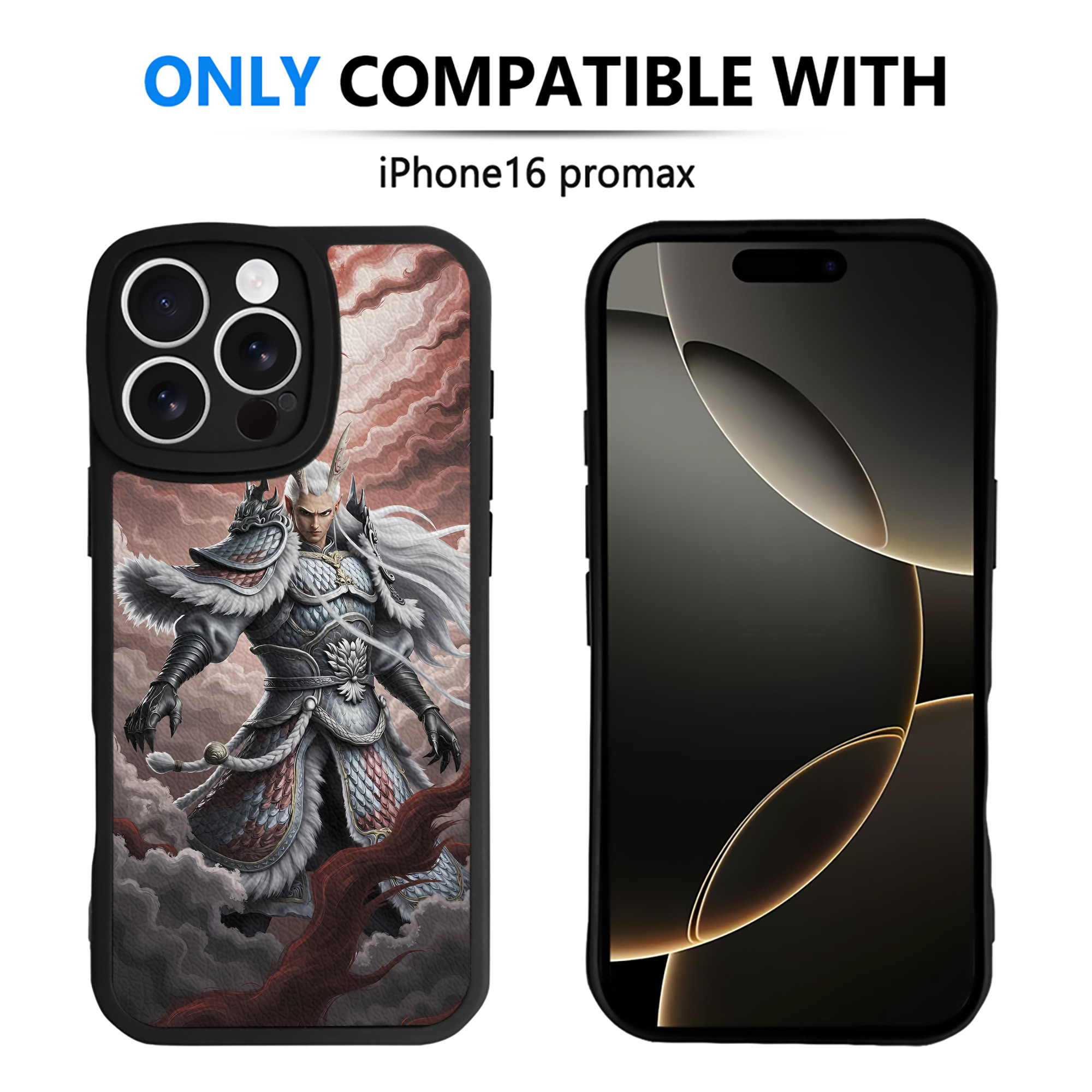 （画像用） Ne Zha 2 ナタ 魔童の大暴れ 【iPhone 16シリーズ対応】シリコンスマホケース（レザー調） 材質：シリコン